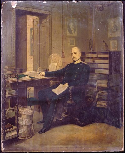 Otto von Bismarck in His Study by German School